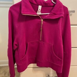 Lululemon Athletica Magenta Quarter-Zip Scuba